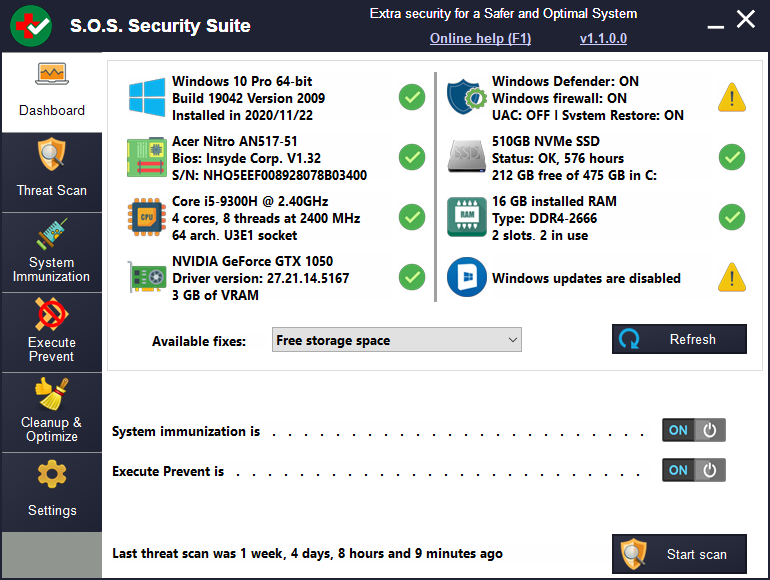 S.O.S Security Suite v2.8.1.0